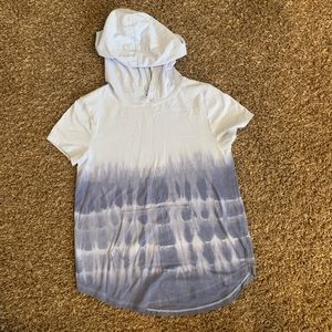 Girl's Hooded Short Sleeved Shirt